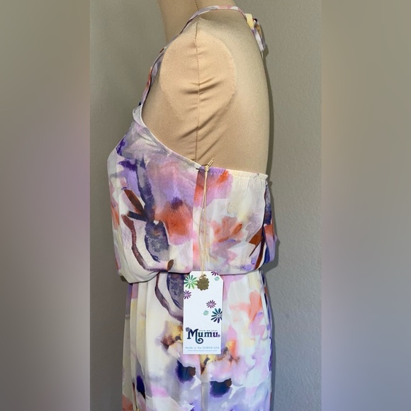NWT Show Me Your Mumu Heather Halter Maxi in Abria's Floral SIZE XS - Picture 6 of 9